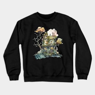 Goblincore house creepy cute house Crewneck Sweatshirt